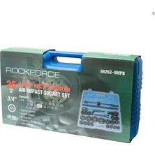 Rockforce  profesyonel Darbeli Lokma Seti 26 Parça 3/4 ve "1" 12 Köşe