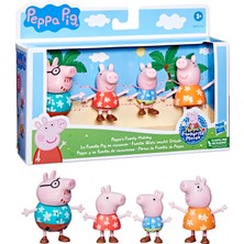 Peppa Pig Ve Ailesi 4'lü Figür Seti Yaz Tatili  F2171