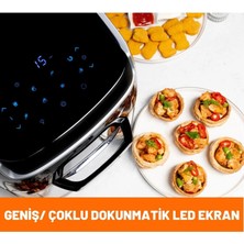 Umie AF12 Advence Pro Xxl 12L Siyah Combo LED Dijital Göstergeli Oven