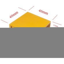 Alkatronik Aluminyum Soğutucu 4x4cm Altın Renk 40x40mm 143 Kanat Pasif Radyatör Peltier