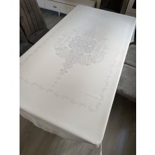 Limay Teflon Kumaş Masa Örtüsü Sıvı Geçirmez Yıkanabilir Dantel Görünümlü