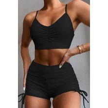 Angelsin Önden Büzgülü Bikini Üstü