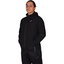 Joma Micro Dash - Erkek Siyah Kapüşonlu Paraşüt Spor Sweatshirt - 4231312