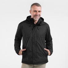 Decathlon Quechua Erkek Outdoor Yağmurluk - Siyah - Nh500 Imper