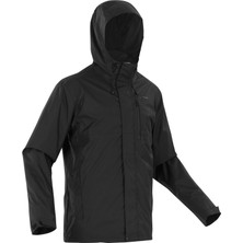 Decathlon Quechua Erkek Outdoor Yağmurluk - Siyah - Nh500 Imper