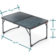 Decathlon Quechua Outdoor Katlanır Kamp Masası - Gri - Mh100
