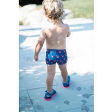 Decathlon Nabaiji Bebek Boxer Mayo - Mavi / Yengeç Baskılı