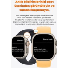 Zhltech Watch 8 T800 Ultra Bluetooth'lu Arama Özellikli Akıllı Saat Tüm Telefonlarla Uyumlu Türkçe Menü