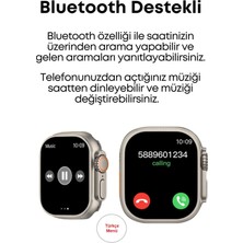 Zhltech Watch 8 T800 Ultra Bluetooth'lu Arama Özellikli Akıllı Saat Tüm Telefonlarla Uyumlu Türkçe Menü