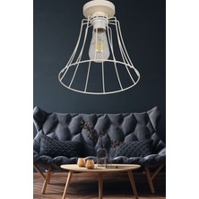 Begüsa Muhteşem Tekli Beyaz Tavan Montaj Avize