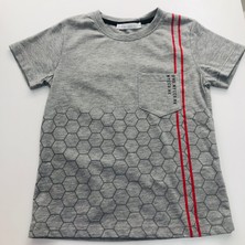 Enjoy Bebe Gri Geometrik T-Shirt