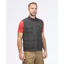Decathlon FORCLAZ Erkek Yelek - Gri - Travel 100