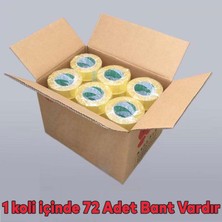 Badem10 Koli Bandı 45 mm x 100 mt Şeffaf Güçlü Yapışkanlı Kopmayan Bant 72 Adet