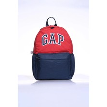Gap Çok Gözlü Okul Günlük Sırt Çantası Kırmızı-Lacivert 03427