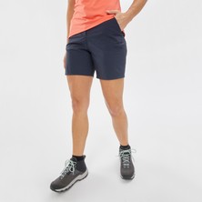 Decathlon QUECHUA Kadın Outdoor Şort - Koyu Mavi - Hafif ve Hızla Kuruyan 36 Beden