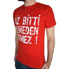 Şimşekoğlu Biz Bitti Demeden Bitmez Baskılı T-Shirt