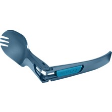 Decathlon FORCLAZ Katlanır Plastik Çatal / Kaşık Takımı - Mavi - MT500
