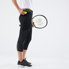 Decathlon Artengo Kadın 3/4 Tenis Taytı - Siyah - Dry 900