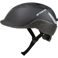 Decathlon Btwin Şehir Bisikleti Kaskı - Siyah - 100