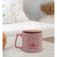Bk Gift Happy Easter Tasarımlı Pastel Pembe Middle Kupa Bardak