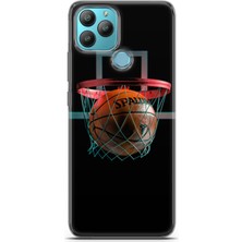 Ekolaks General Mobile Gm 22 Plus Uyumlu Kılıf Ekol 10 Baketbol Topu Full Hd Kılıf Kahverengi Koyu