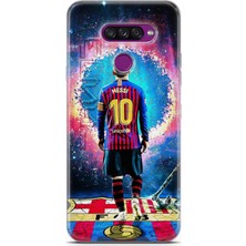 Ekolaks Lg K50S Uyumlu Kılıf Ekol 13 Messi Fcb Case Kapak Lacivert