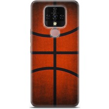 Ekolaks Tecno Camon 16 Uyumlu Kılıf Ekol 14 Basket Topu Yüzey Cover Kılıf Koyu Turucu