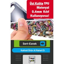 Ekolaks General Mobile Gm 22 Plus Uyumlu Kılıf Ekol 18 Tropik Neon Palmiye Parlak Kılıf Saks Mavi