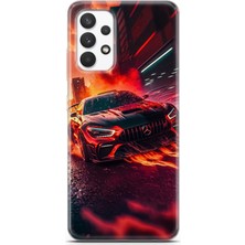 Ekolaks Samsung Galaxy A13 4g Uyumlu Kılıf Ekol 08 Mercedes Amg Gtr Baskılı Kılıf Siyah