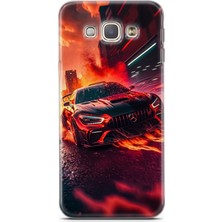 Ekolaks Samsung Galaxy A8 Uyumlu Kılıf Ekol 08 Mercedes Amg Gtr Baskılı Kılıf Siyah