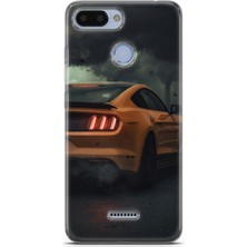 Ekolaks Xiaomi Redmi 6 Uyumlu Kılıf Ekol 09 Ford Mustang Uv Kılıf Antrasit