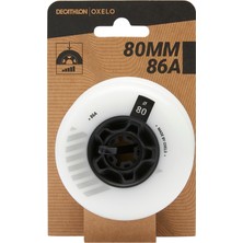 Decathlon OXELO Tekerlek - 4 Adet - Beyaz - MF 80MM/86A