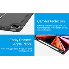 EHZ Teknoloji iPad 10.2 (7.nesil) Uyumlu Manyetikli Standlı Mag Touchpad Çıkartılabilir Klavyeli Kılıf