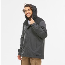 Decathlon Forclaz Erkek 3'ü 1 Arada Su Geçirmez Outdoor Trekking Montu Gri Travel 100 - 0°c XL Beden