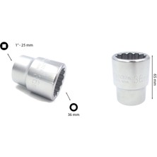 Ceta Form 36 mm 1” 12 Köşe Yıldız Lokma Anahtar C42-B36