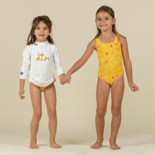 Decathlon Nabaiji Bebek Uv Korumalı Uzun Kollu Tişört - Savan Baskılı