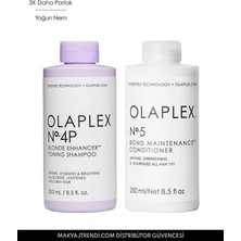 OLAPLEX Blonde Enhancer Duo - Sarı Saçların Rengini Koruyan & Canlandıran Bağ  Bakım Seti