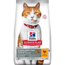 Hill's Young Sterilised Tavuklu Kısırlaştırılmış Yetişkin Kedi Maması 10 kg