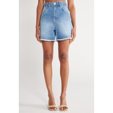 Wrangler Donna Regular Fit Normal Kesim %100 Pamuk Açık Mavi Jean Kot Şort