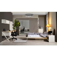 Moderno Genç Odası - 3 Kapılı Aynalı