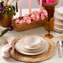 Karaca Elegance Bone Rebeca 24 Parça 6 Kişilik Yemek Takımı Gold