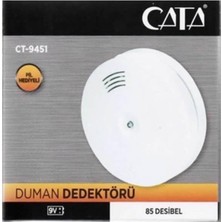 Cata CT-9451 Pilli Duman Dedektörü