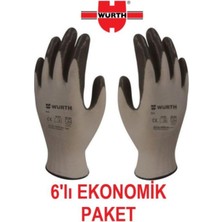 Würth Iş Güvenliği Eldiveni Mekanikçi Siyah Nitril No: 9-L