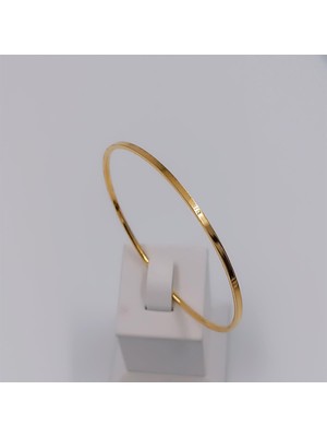 Hena Çelik Gold Ajda Bilezik Çapı 6,3 cm  cm Bilezik