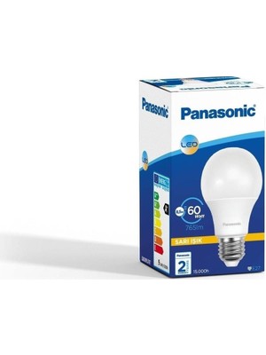 Panasonic 8,5W-60 W 3 Lü Eko Paket 2700 Kelvin Sarı Işık Panasonic 8,5W 3 Lü Sarı