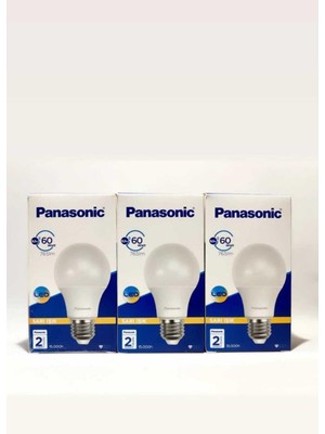 Panasonic 8,5W-60 W 3 Lü Eko Paket 2700 Kelvin Sarı Işık Panasonic 8,5W 3 Lü Sarı