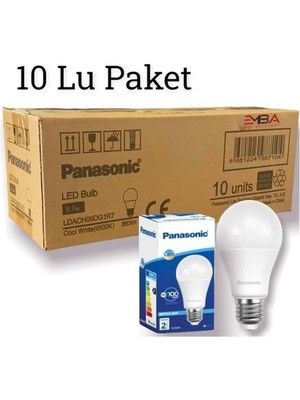 Panasonic 8.5 W - 60W LED Ampul E-27 Duy Beyaz Işık 10 Adet