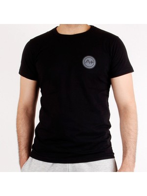 Saillaker’s A+ Palermo Erkek Siyah Basic T-Shirt