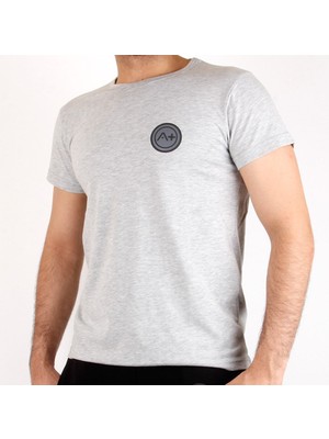 Saillaker’s A+ Palermo Erkek Gri Basic T-Shirt
