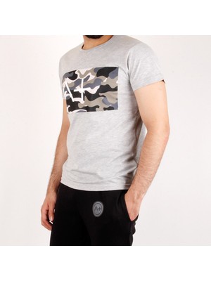 Saillaker’s A+ Marche Erkek Gri Baskılı T-Shirt